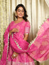 MULMUL DARMIKA PINK BLOCK PRINTED FLARED KURTA-SHARARA & DUPATTA SET MULMUL DARMIKA PINK BLOCK PRINTED FLARED KURTA-SHARARA & DUPATTA SET